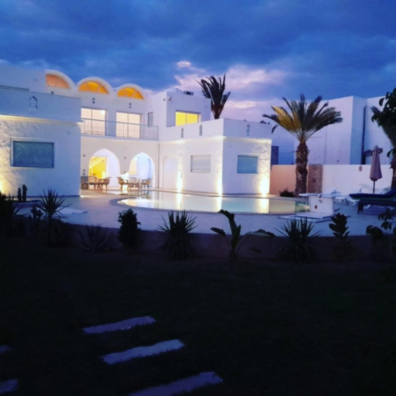 Villa La Palmeraie D'Arkou, Grande Piscine Ngoại thất bức ảnh